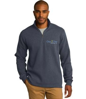 Port Authority®  Slub Fleece 1/4-Zip Pullover