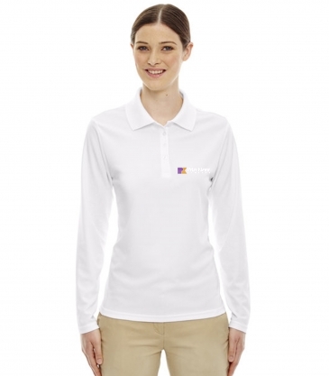 CORE365 Ladies' Pinnacle Performance Long-Sleeve Piqué Polo