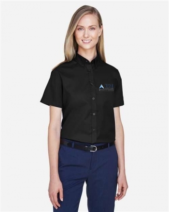CORE365 Women's Optimum Short Sleeve Twill Shirt