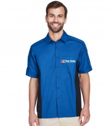 North End Men's Fuse Colorblock Twill Shirt