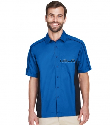 North End Men's Fuse Colorblock Twill Shirt