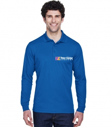 Men's Pinnacle Performance Long-Sleeve Piqué Polo