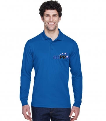 Men's Pinnacle Performance Long-Sleeve Piqué Polo