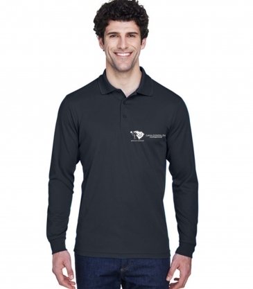 Men's Tall Pinnacle Performance Long-Sleeve Piqué Polo