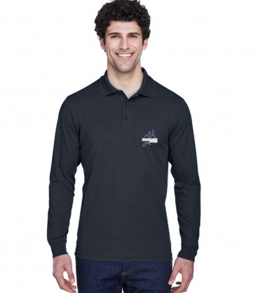 Men's Tall Pinnacle Performance Long-Sleeve Piqué Polo