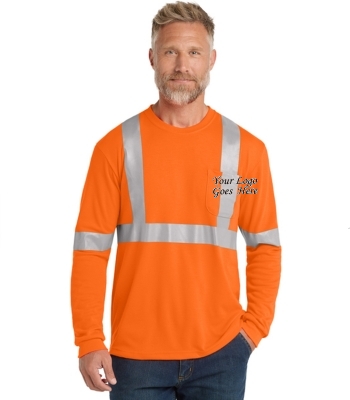 CornerStone® ANSI 107 Class 2 Long Sleeve Safety T-Shirt