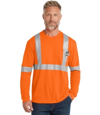CornerStone® ANSI 107 Class 2 Long Sleeve Safety T-Shirt
