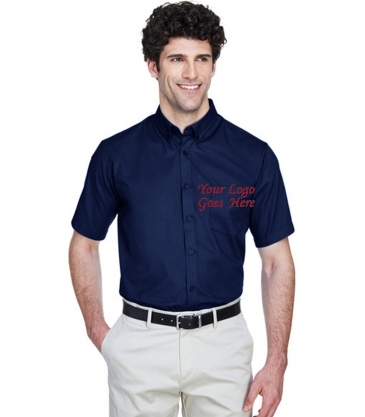 Men's Tall Optimum Short-Sleeve Twill Shirt