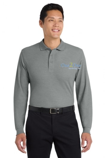 Port Authority® Tall Silk Touch™ Long Sleeve Polo
