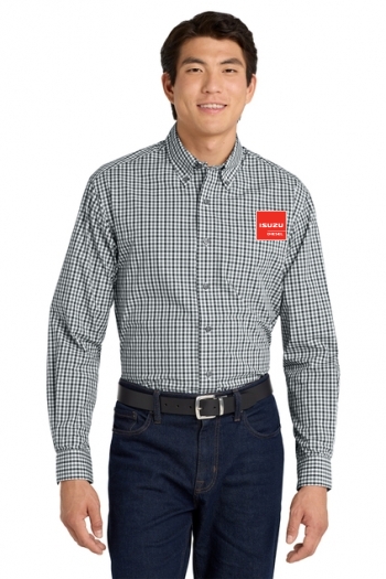 Port Authority® Long Sleeve Gingham Easy Care Shirt
