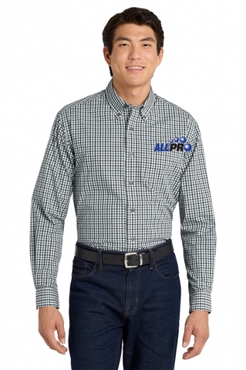 Port Authority® Long Sleeve Gingham Easy Care Shirt