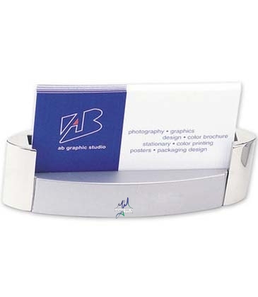 Goodfaire Two-Tone Silver Card Holder