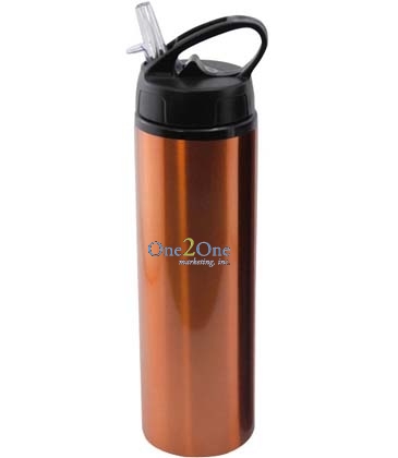 24 oz Water Bottle with Flip Top Sport Lid
