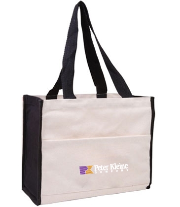 Cotton Gusset Accent Box Tote