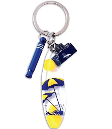Key Tag - Emergency Whistle With Acrylic Message Tag