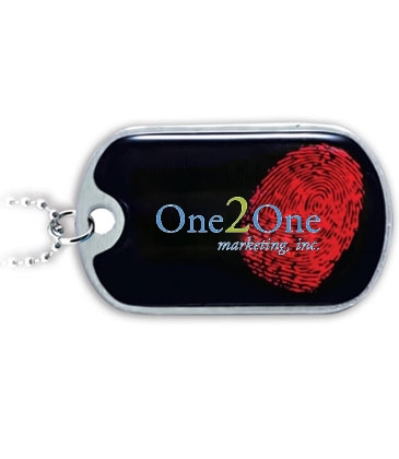 Aluminum Dog Tags With 30” Ball Chain