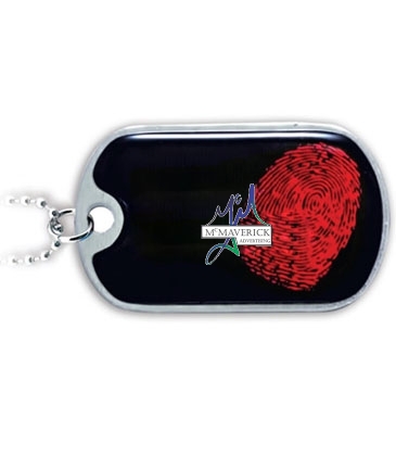 Aluminum Dog Tags With 30” Ball Chain
