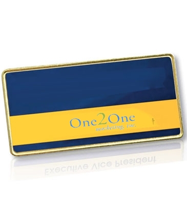 Variable Data Name Badges with Magnetic Back