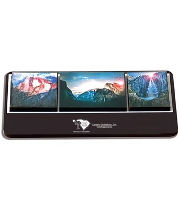 Two Layers Stacked Wood Photo Magnets