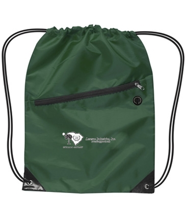 Drawstring Backpack w/Zipper