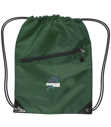 Drawstring Backpack w/Zipper