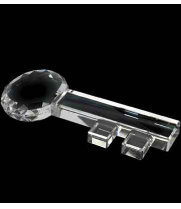 Crystal Key Paperweight
