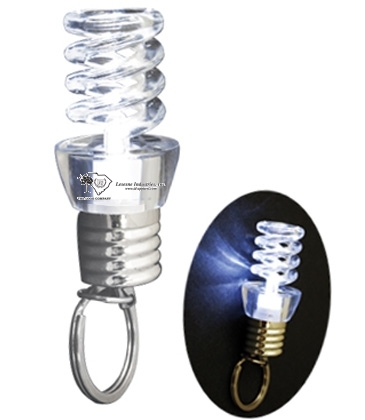 Spiral Light Bulb Keychain