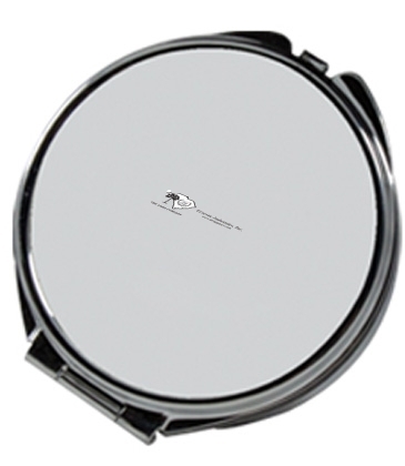 Round Metal Pill Box With Mirror