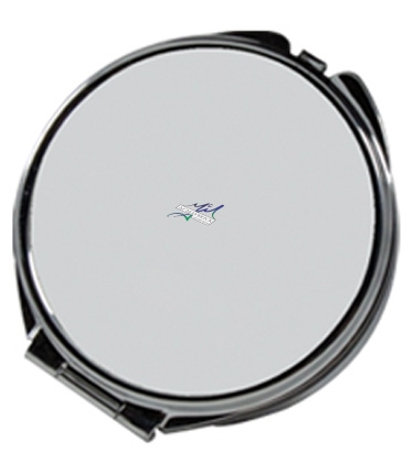 Round Metal Pill Box With Mirror