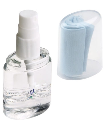 Lens Spray Cleaner with Microfiber Cloth