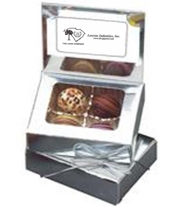 Truffle Business Card Gift Box with 4 Truffles