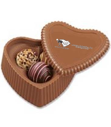 Heart Box with 3 Filled Assorted Truffles