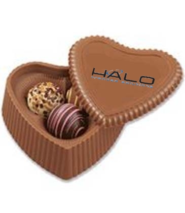 Heart Box with 3 Filled Assorted Truffles