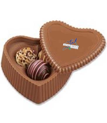 Heart Box with 3 Filled Assorted Truffles