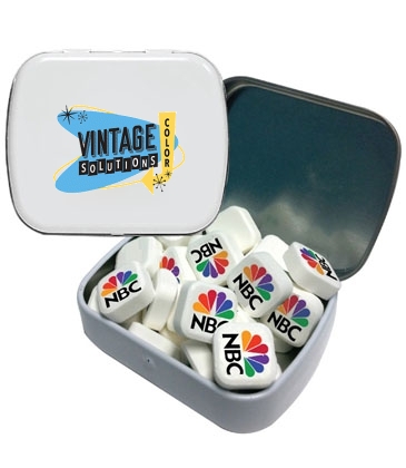 Small Tin With Printed Mints