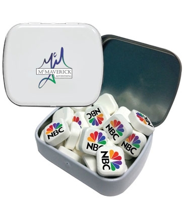 Small Tin With Printed Mints