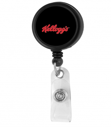 "WORTHINGGTON VL" 30" Cord Round Jumbo Imprint Retractable Badge