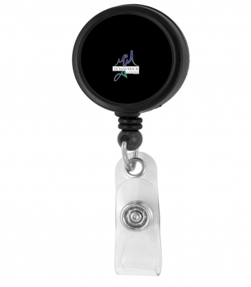 "WORTHINGGTON VL" 30" Cord Round Jumbo Imprint Retractable Badge