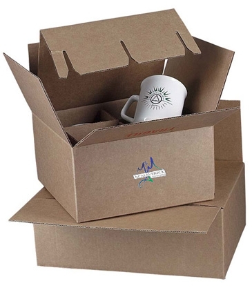 Pkg Brown 4 Pack Mug Mailer