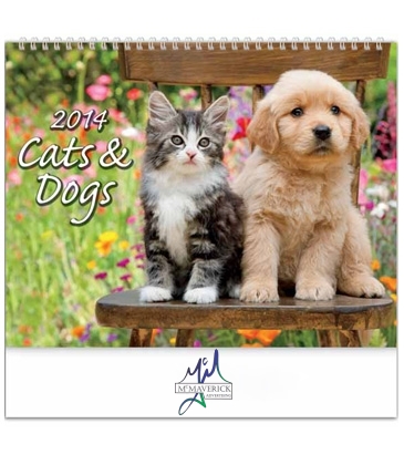 Furry Friends Wall Calendar Spiral