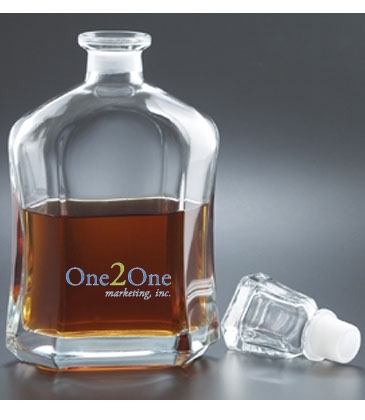 26 oz. Capitol Decanter - Deep Etched