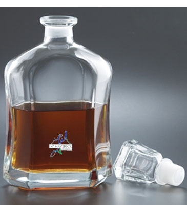 26 oz. Capitol Decanter - Deep Etched