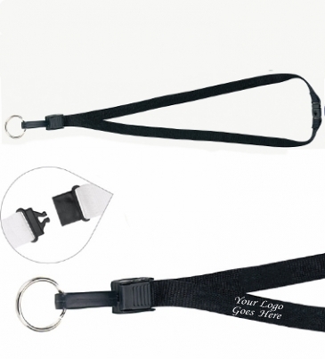 1/2" Breakaway Lanyard with Key Ring