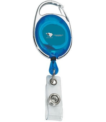 Retractable Badge Reel with Silver Sport Clip