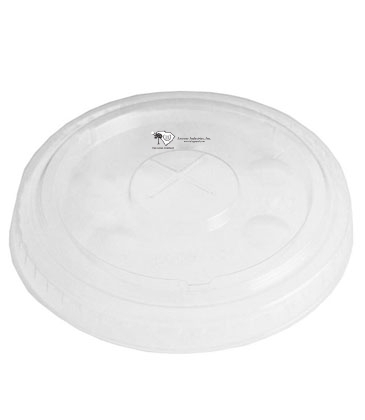 Clear 10 Oz. Eco-Friendly Straw-Slotted Lid