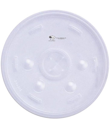 Clear 24 Oz. Foam Cup Straw-Slotted Lid