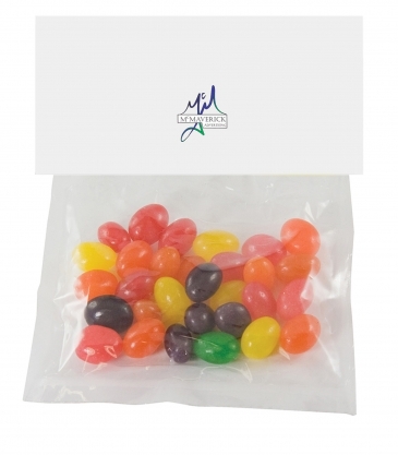 Candy Bag with Header Card (Small) - Jelly Beans, Gum