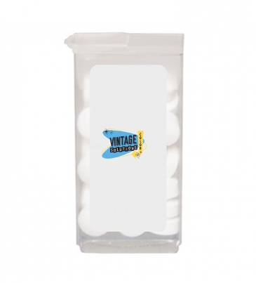 Plastic Dispenser With Mints - Sugar Free Peppermints