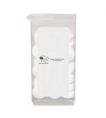 Plastic Dispenser With Mints - Sugar Free Peppermints