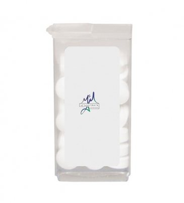 Plastic Dispenser With Mints - Sugar Free Peppermints